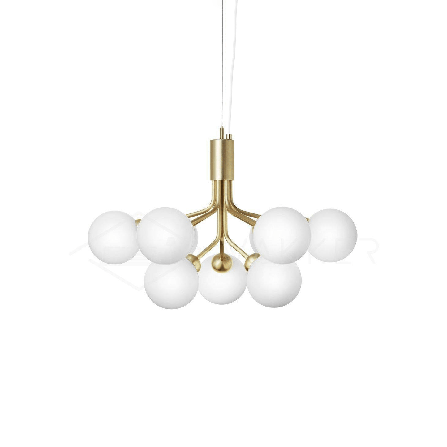 Modern Glass Sphere Cluster Chandelier - Adjustable Height, Elegant De