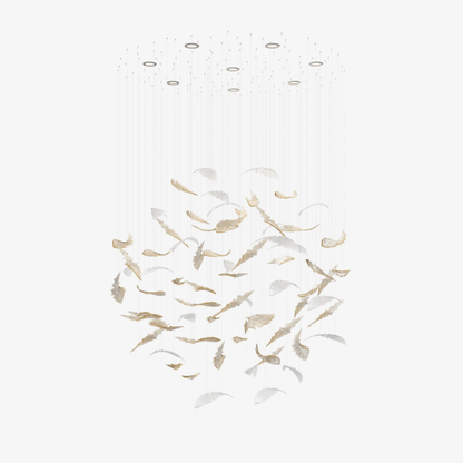 Nectar Leaves Chandelier - Elegant Design with Adjustable Brightness