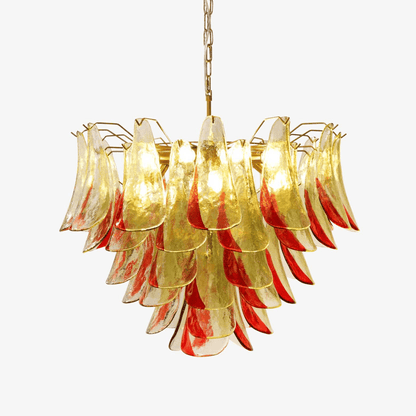 Marielle Glass Chandelier - Elegant Illumination with Adjustable Heigh