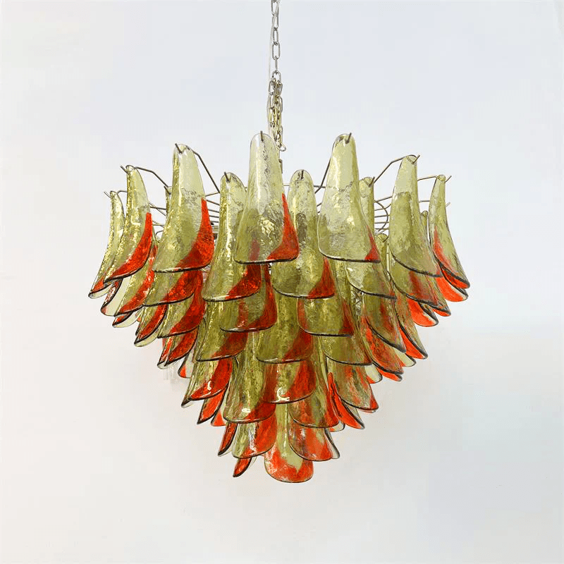 Marielle Glass Chandelier - Elegant Illumination with Adjustable Heigh