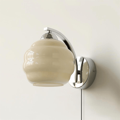 Art Deco Plug-in Wall Lamp with Adjustable Brightness & Modern Design