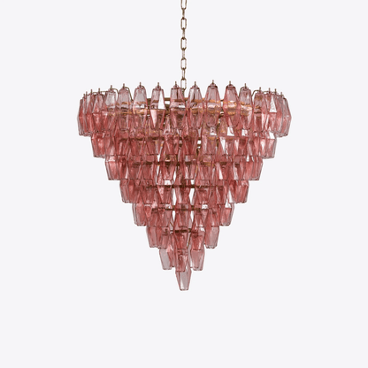 Asti Glass Chandelier - Elegant Design with Adjustable Height & Crysta