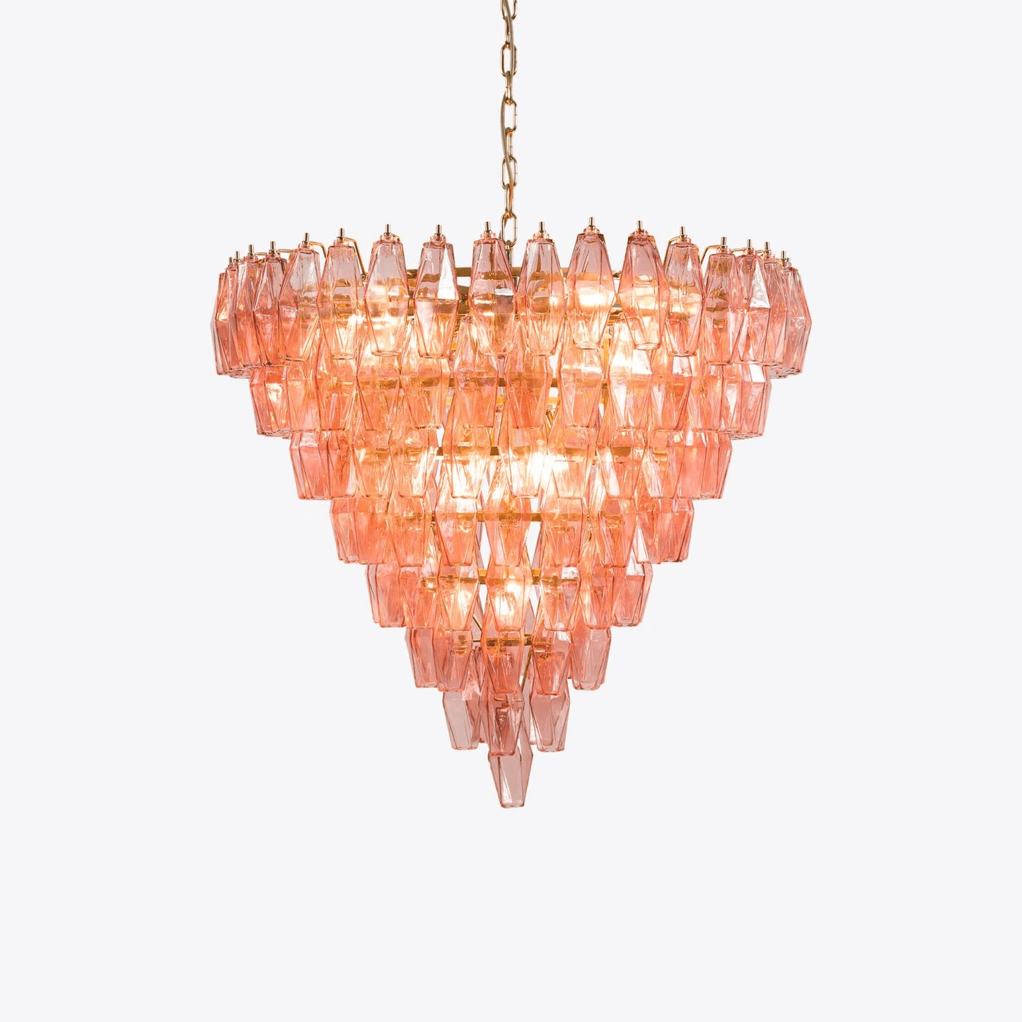 Asti Glass Chandelier - Elegant Design with Adjustable Height & Crysta