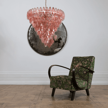 Asti Glass Chandelier - Elegant Design with Adjustable Height & Crysta