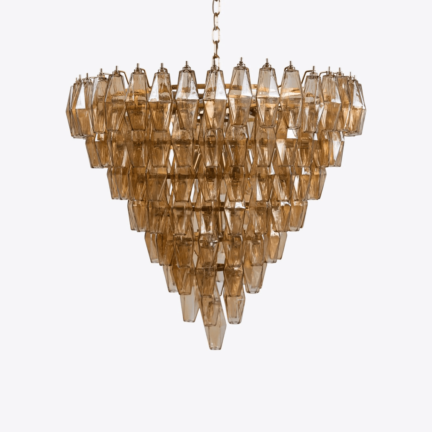 Asti Glass Chandelier - Elegant Design with Adjustable Height & Crysta