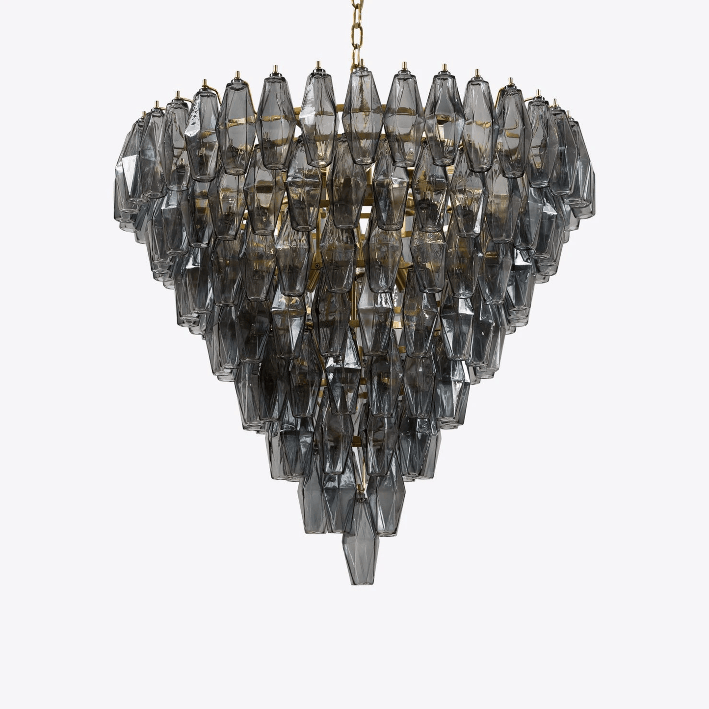 Asti Glass Chandelier - Elegant Design with Adjustable Height & Crysta