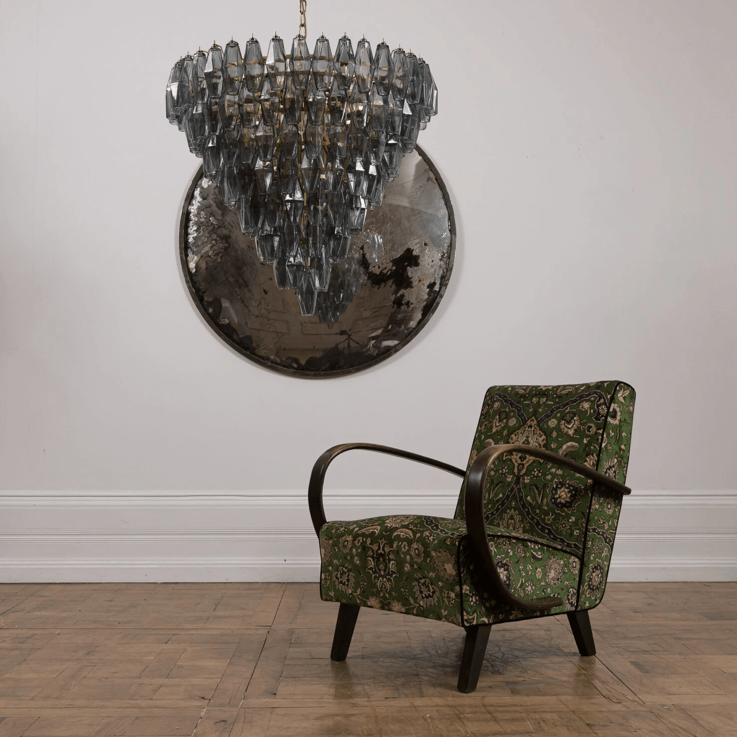 Asti Glass Chandelier - Elegant Design with Adjustable Height & Crysta