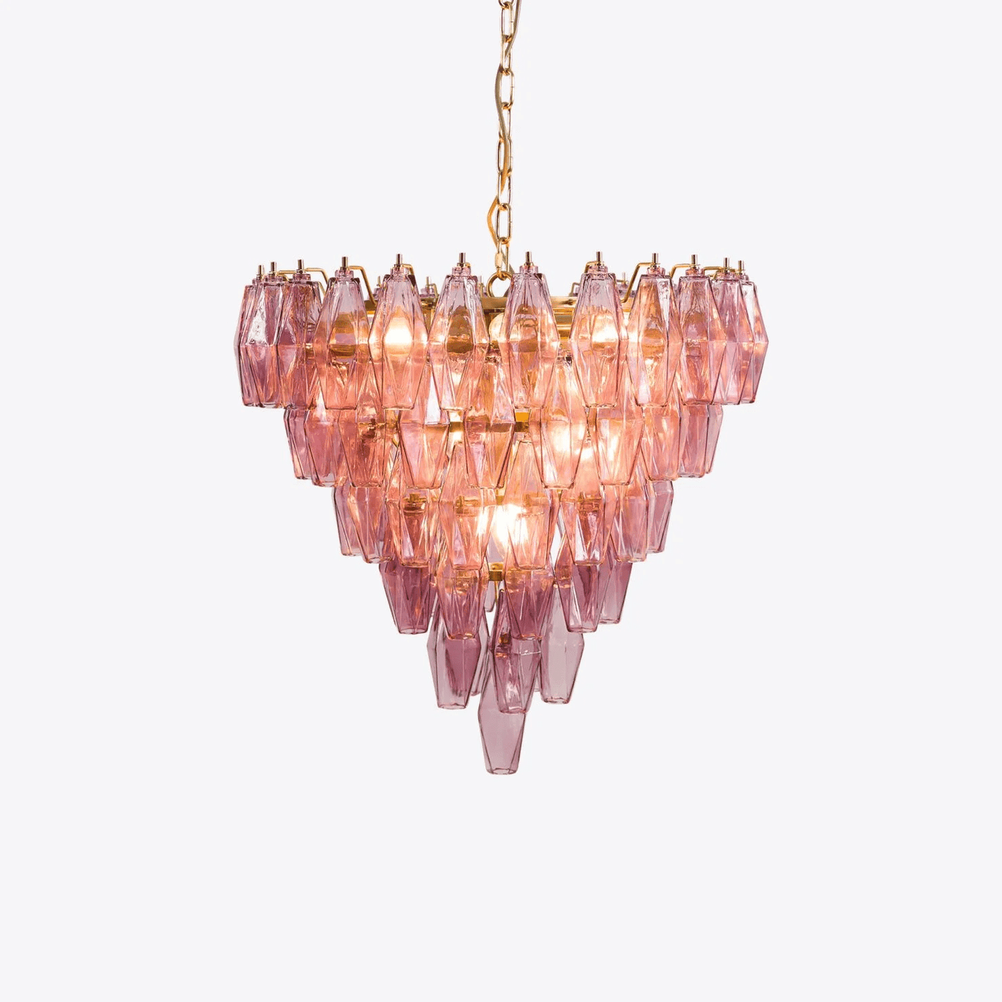 Asti Glass Chandelier - Elegant Design with Adjustable Height & Crysta