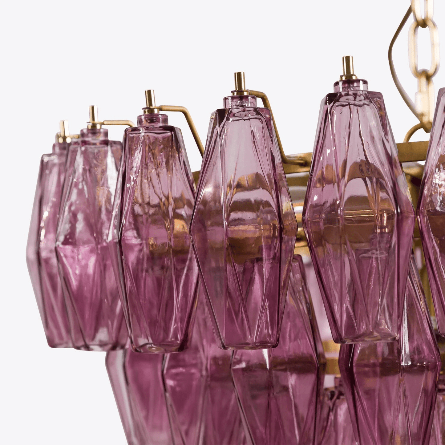 Asti Glass Chandelier - Elegant Design with Adjustable Height & Crysta