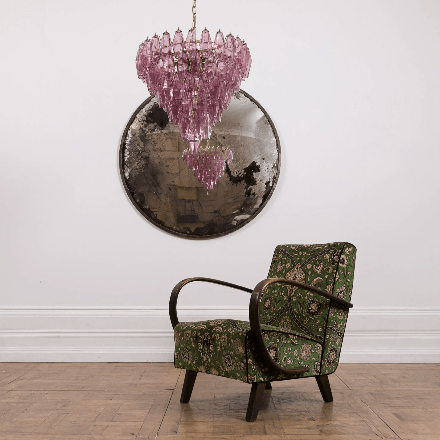 Asti Glass Chandelier - Elegant Design with Adjustable Height & Crysta