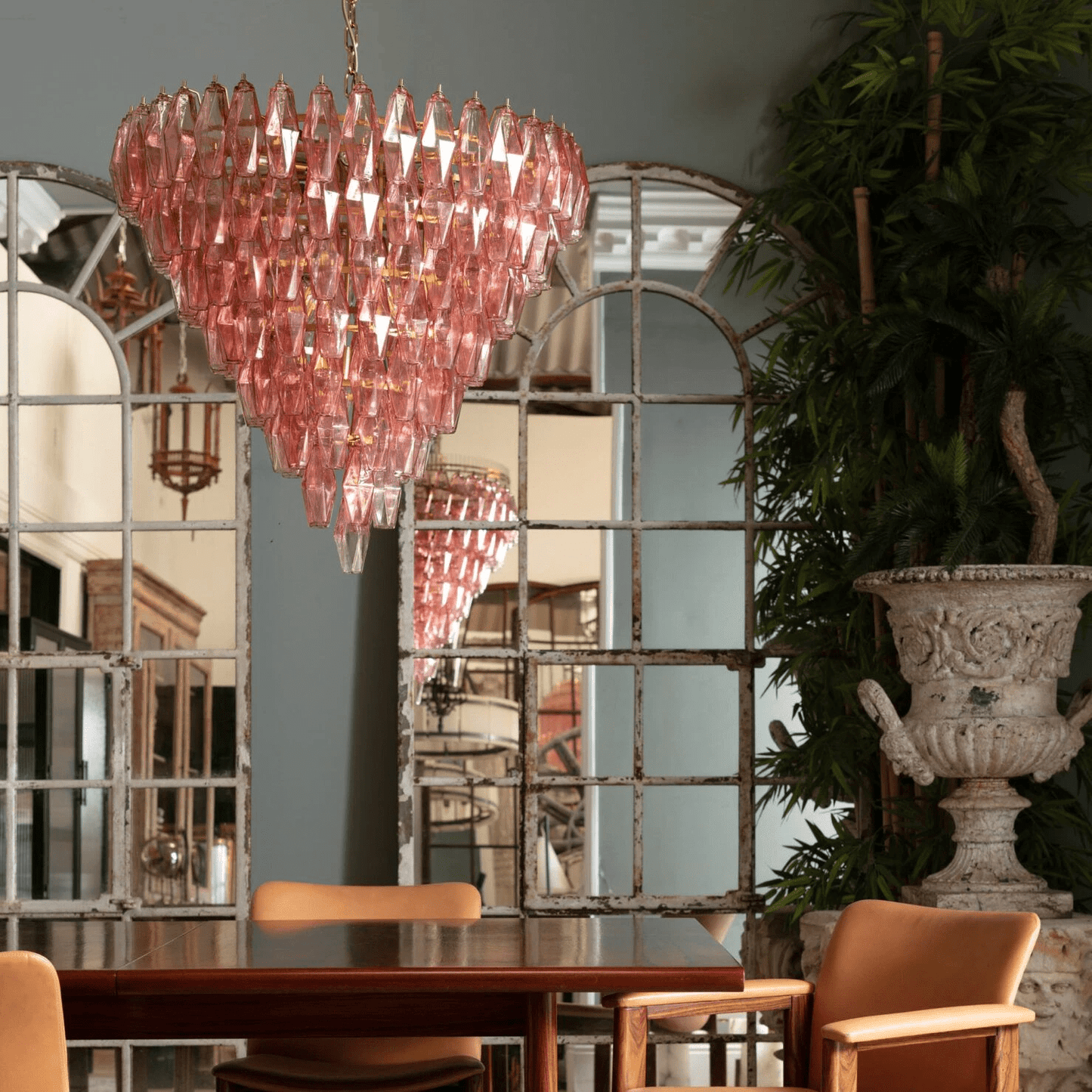 Asti Glass Chandelier - Elegant Design with Adjustable Height & Crysta