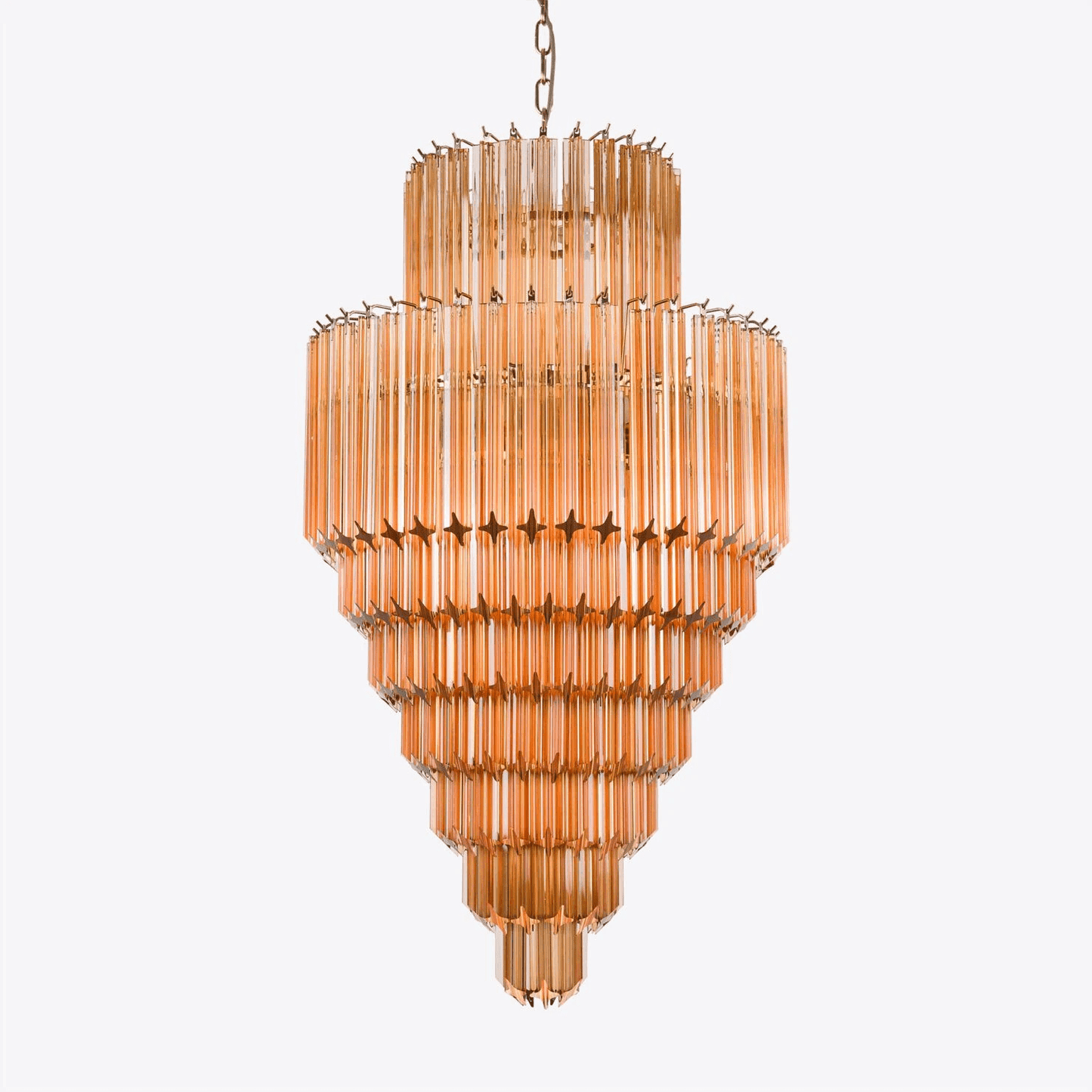 Raphael Glass Chandelier - Elegant Design with Adjustable Height & LED