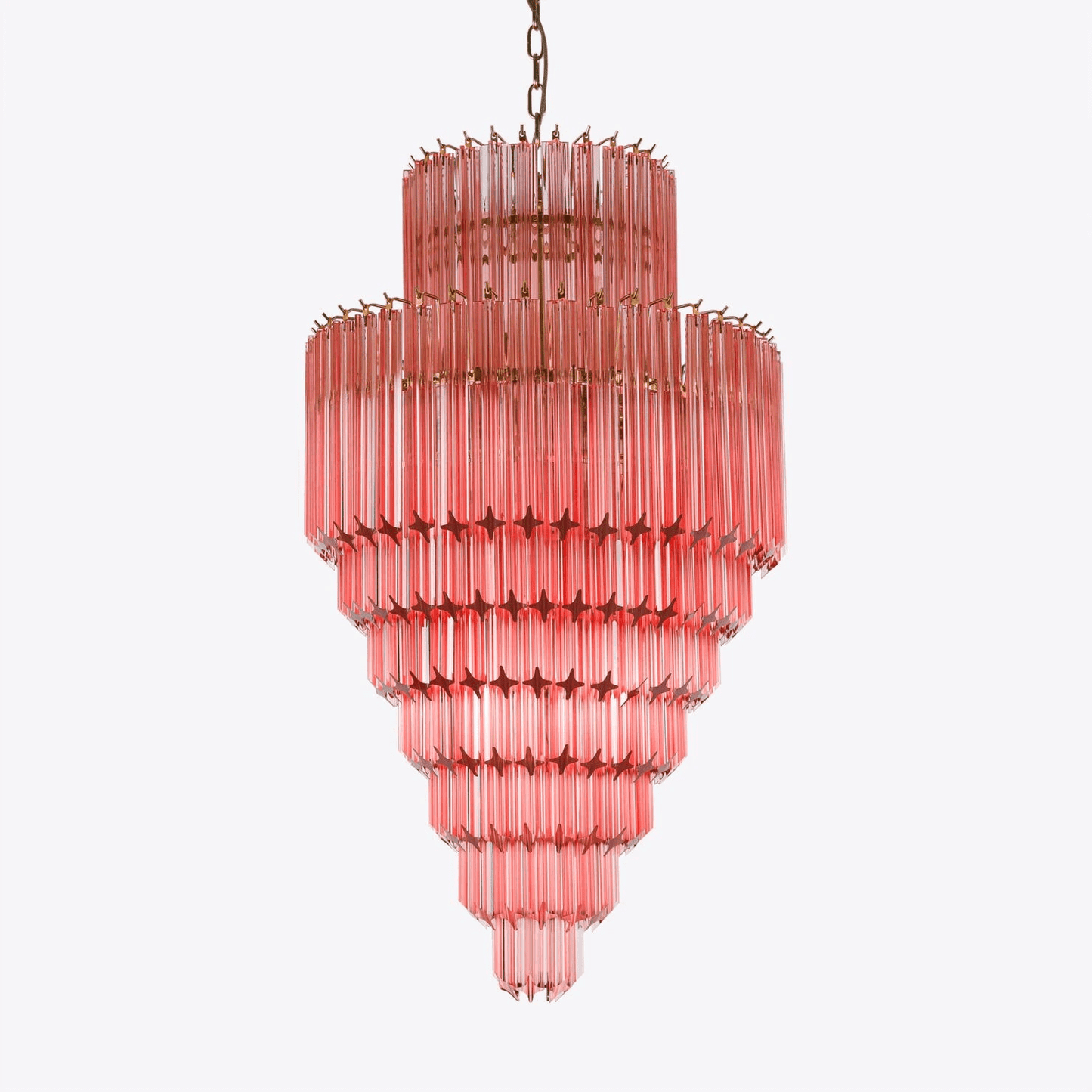 Raphael Glass Chandelier - Elegant Design with Adjustable Height & LED