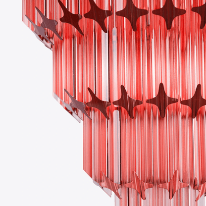 Raphael Glass Chandelier - Elegant Design with Adjustable Height & LED