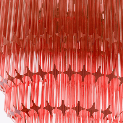 Raphael Glass Chandelier - Elegant Design with Adjustable Height & LED