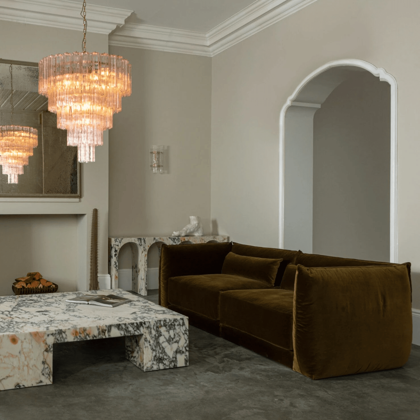Grande Treviso Chandelier - Elegant Design with Adjustable Height & LE