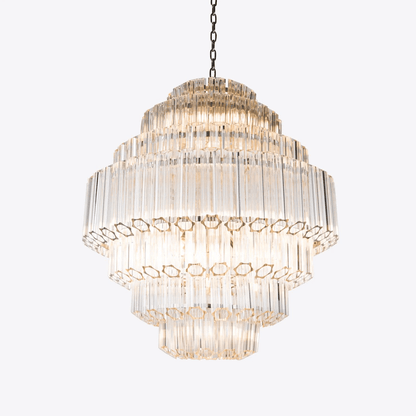 Grande Palermo Crystal Chandelier - Elegant Design, Adjustable Height