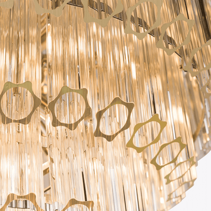 Grande Palermo Crystal Chandelier - Elegant Design, Adjustable Height