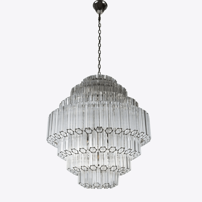 Grande Palermo Crystal Chandelier - Elegant Design, Adjustable Height