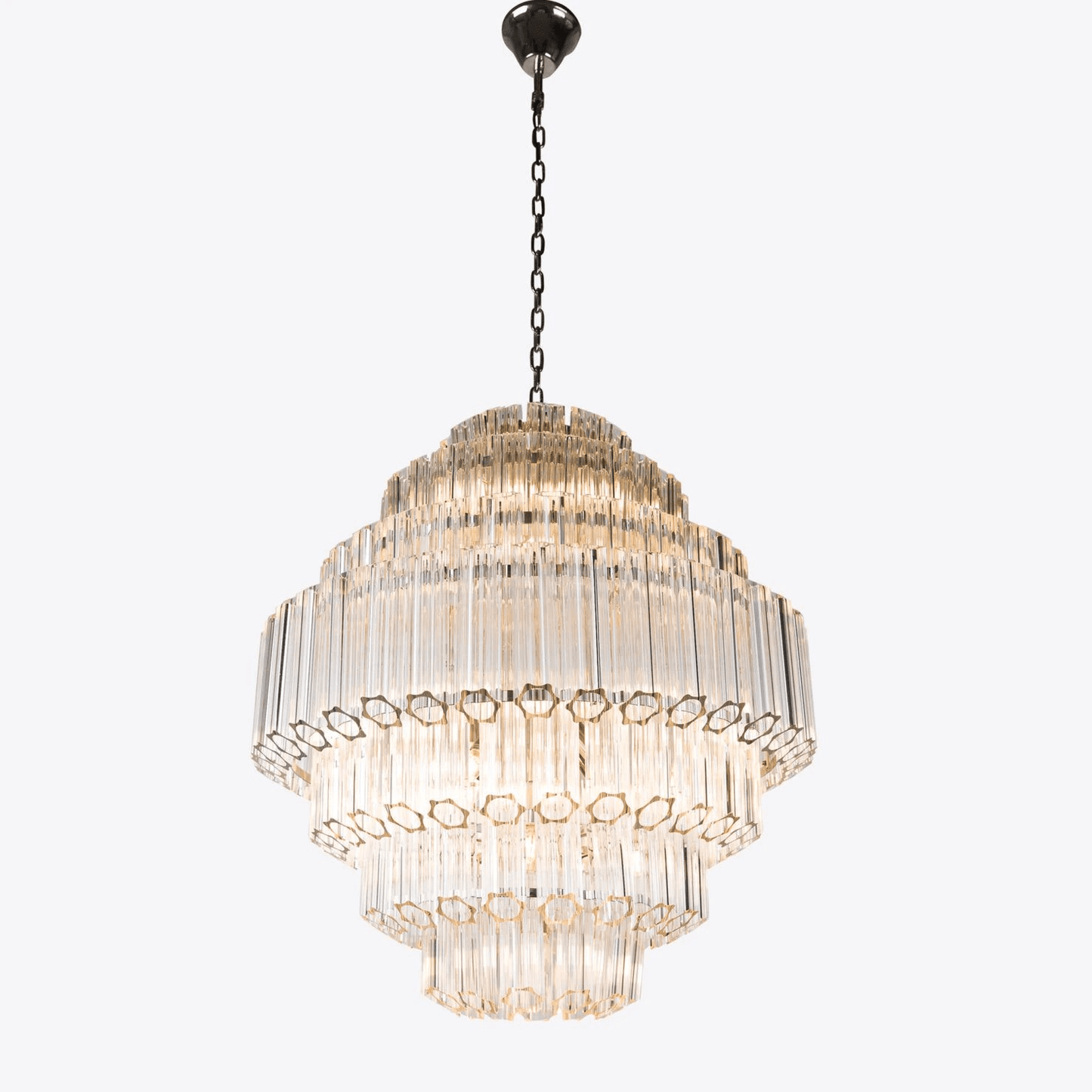 Grande Palermo Crystal Chandelier - Elegant Design, Adjustable Height