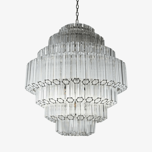 Grande Palermo Crystal Chandelier - Elegant Design, Adjustable Height