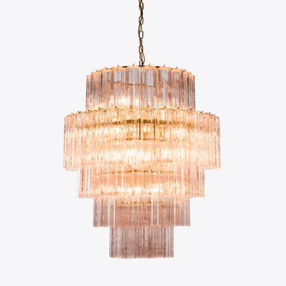 Rina Firenze Crystal Chandelier - Elegant Design, Adjustable Height