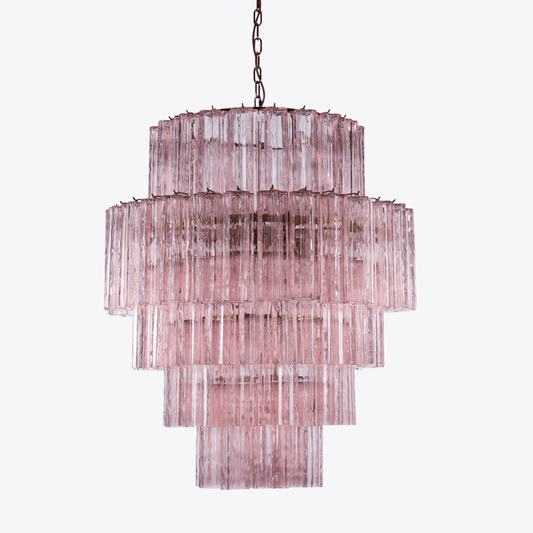 Rina Firenze Crystal Chandelier - Elegant Design, Adjustable Height
