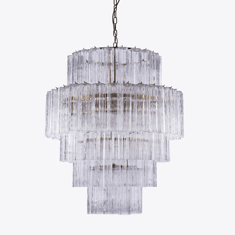 Rina Firenze Crystal Chandelier - Elegant Design, Adjustable Height