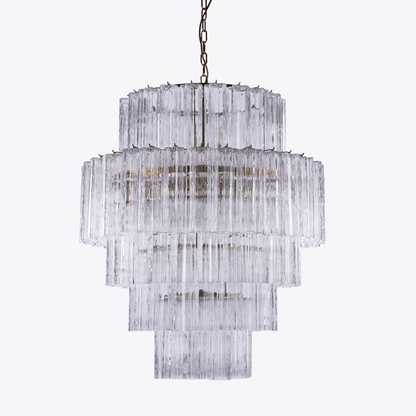 Rina Firenze Crystal Chandelier - Elegant Design, Adjustable Height