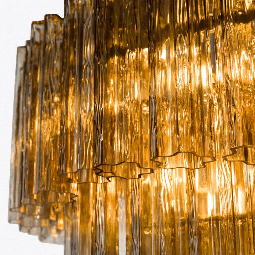 Rina Firenze Crystal Chandelier - Elegant Design, Adjustable Height