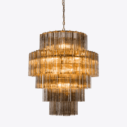 Rina Firenze Crystal Chandelier - Elegant Design, Adjustable Height