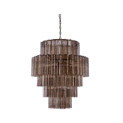 Rina Firenze Crystal Chandelier - Elegant Design, Adjustable Height