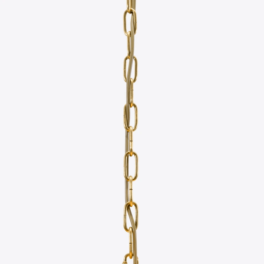 Elegant Green Petalo Chandelier with Adjustable Height & Energy-Effici