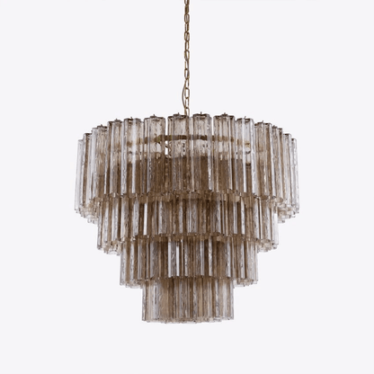 Elegant Large Treviso Chandelier - Dimmable, Crystal Accents