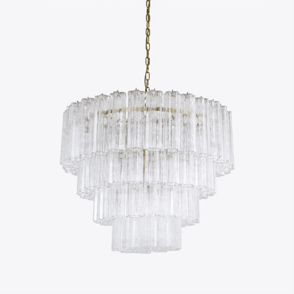Elegant Large Treviso Chandelier - Dimmable, Crystal Accents