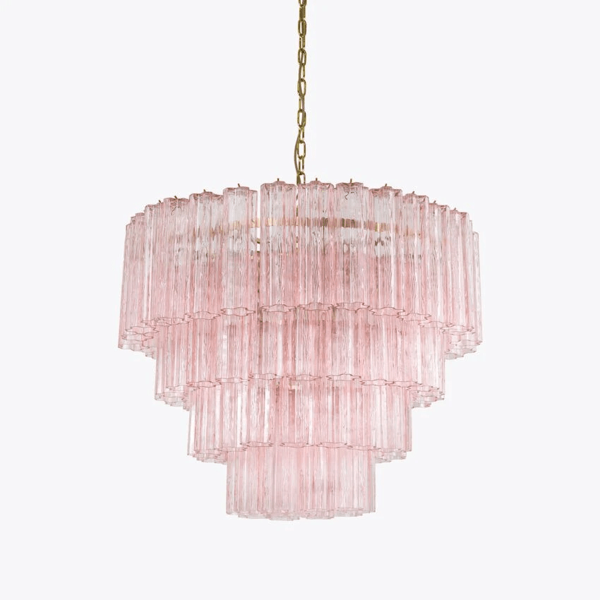 Elegant Large Treviso Chandelier - Dimmable, Crystal Accents