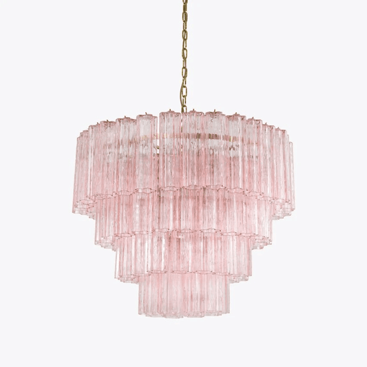 Elegant Large Treviso Chandelier - Dimmable, Crystal Accents
