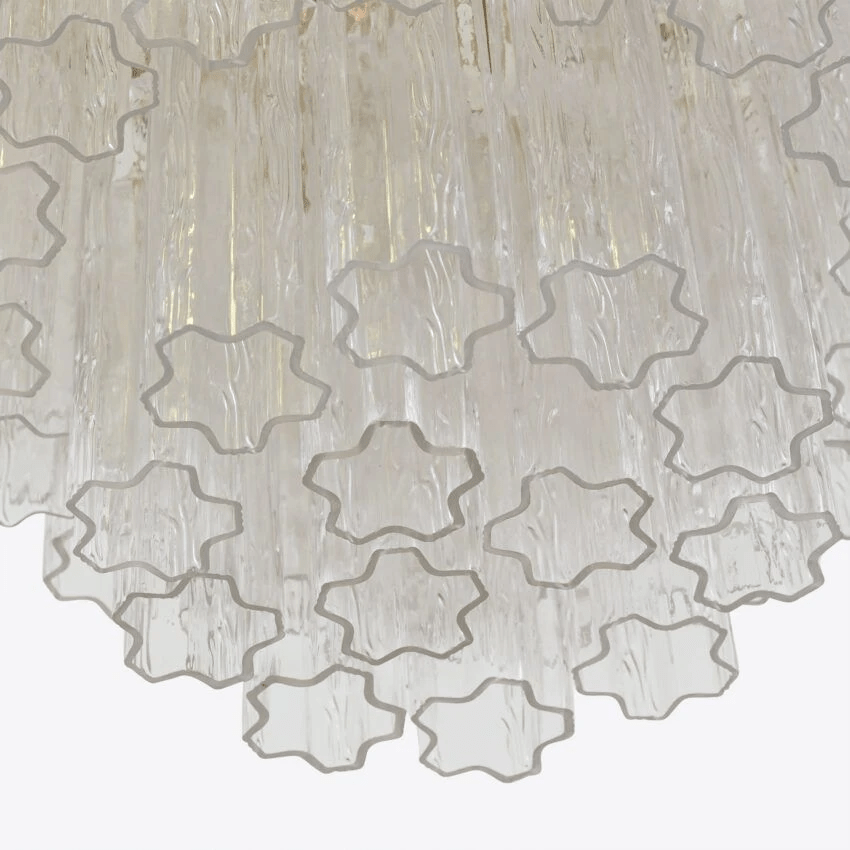 Elegant Large Treviso Chandelier - Dimmable, Crystal Accents