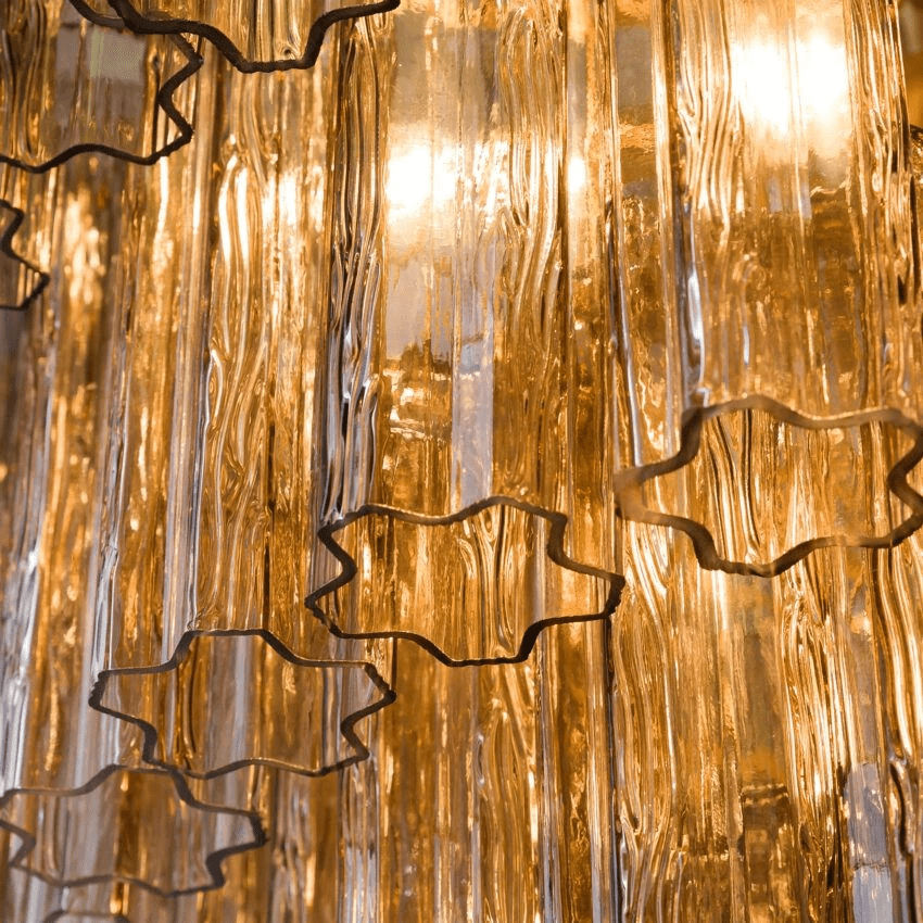 Elegant Large Treviso Chandelier - Dimmable, Crystal Accents
