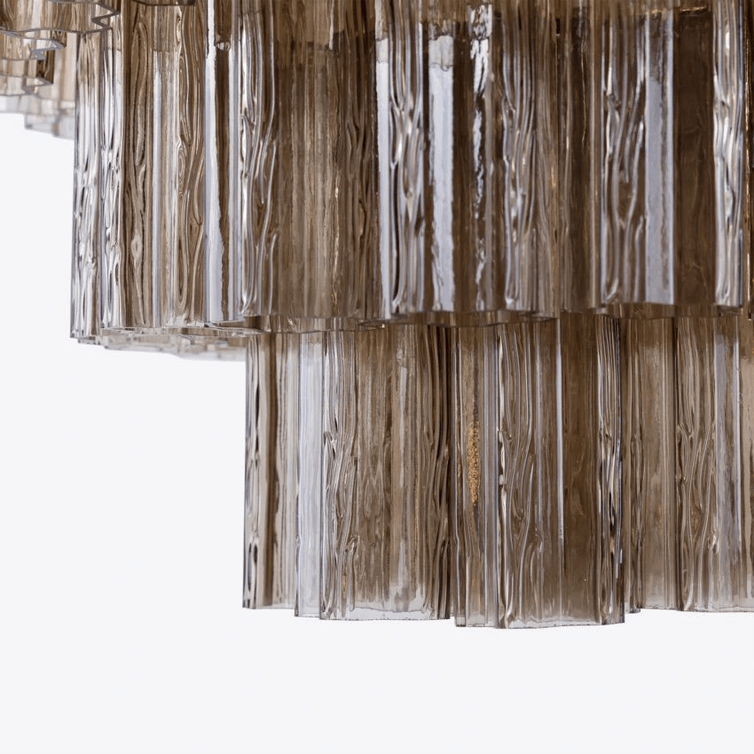 Elegant Large Treviso Chandelier - Dimmable, Crystal Accents