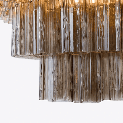 Elegant Large Treviso Chandelier - Dimmable, Crystal Accents