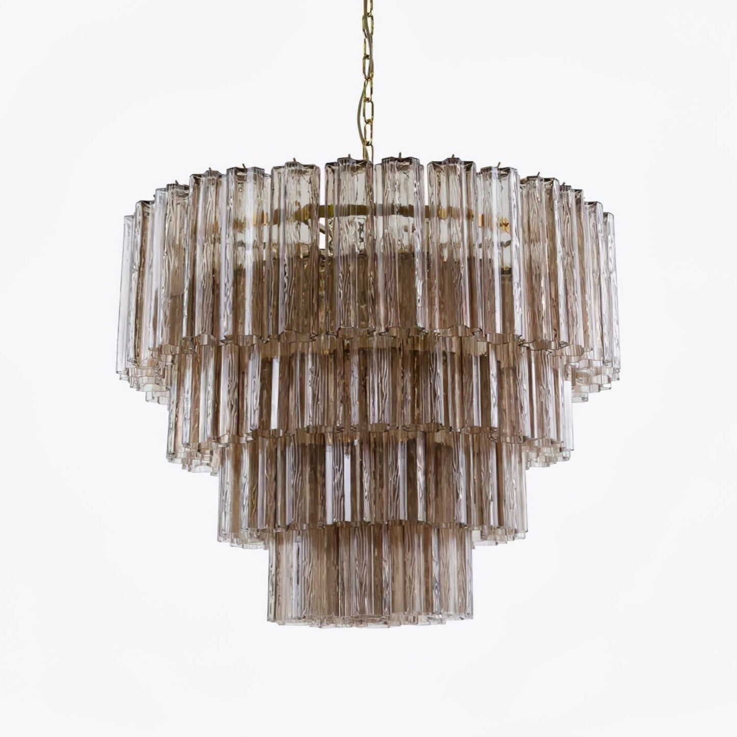 Elegant Large Treviso Chandelier - Dimmable, Crystal Accents