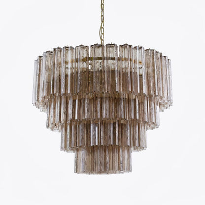 Elegant Large Treviso Chandelier - Dimmable, Crystal Accents