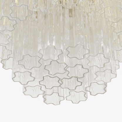 Elegant Small Treviso Chandelier - Crystal Accents & Adjustable Height
