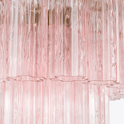Elegant Small Treviso Chandelier - Crystal Accents & Adjustable Height