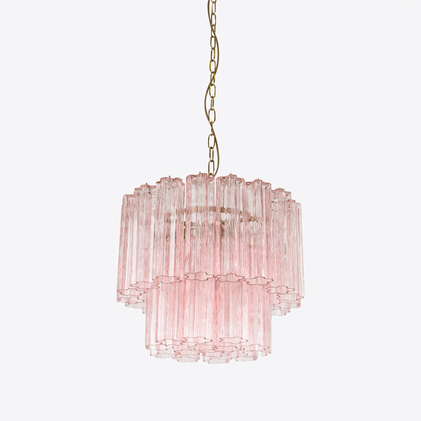 Elegant Small Treviso Chandelier - Crystal Accents & Adjustable Height