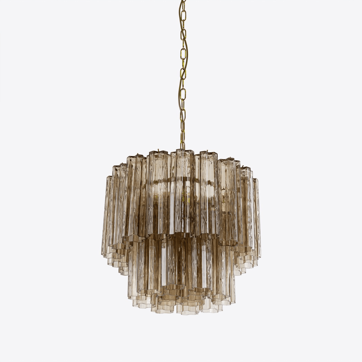 Elegant Small Treviso Chandelier - Crystal Accents & Adjustable Height