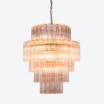 Rina Firenze Crystal Chandelier - Elegant Design, Adjustable Height