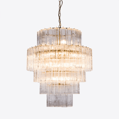 Rina Firenze Crystal Chandelier - Elegant Design, Adjustable Height