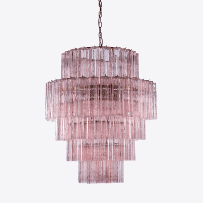 Rina Firenze Crystal Chandelier - Elegant Design, Adjustable Height